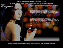 Tablet Screenshot of eleganceclub.co.uk